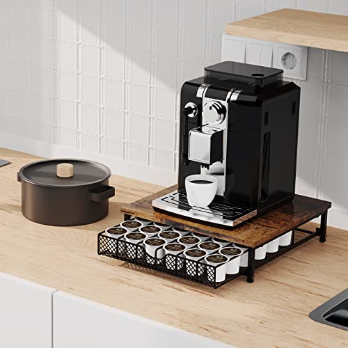 CADUKE Coffee Pod Drawer for K Cups Drawer Organizer Coffee Pod Storage with Drawer Baskets Pod Storage Holder for Cafe Counter in Home Office Farmhouse 36 Capacity - Image 3