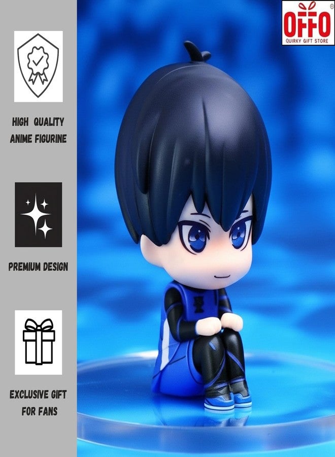 Offo Blue Lock Meguru Bachira 12cm Mini Figurine, Anime PVC Collectible Model for Car Dashboard, Office Desk, Study Table & Home Decor, Gift for Kids, Teens & Fans - Image 5