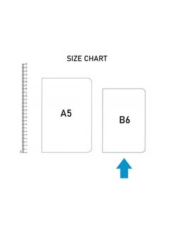 FACTOR NOTES دفتر ملاحظات صغير مسطر مقاس B6، سمك 90 جرامًا للمتر المربع، 112 صفحة  - Image 2