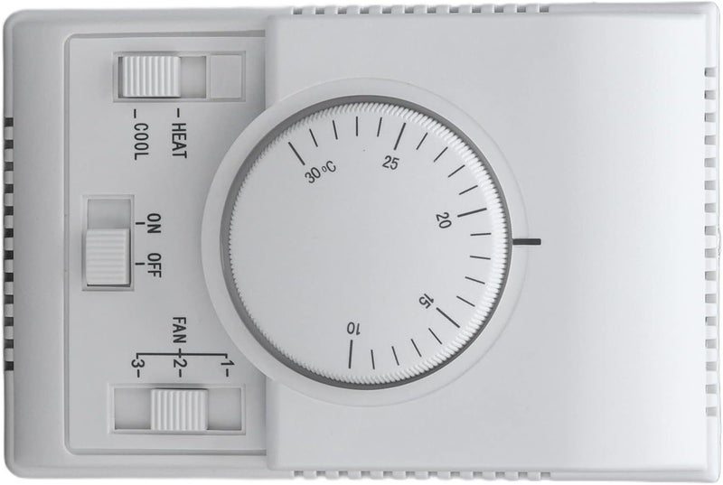 klarako Central Air Conditioning Thermostat, Mechanical Control Switch Designed for 2-Way Operation, Suitable for Use with Conditioners Operating - Image 2