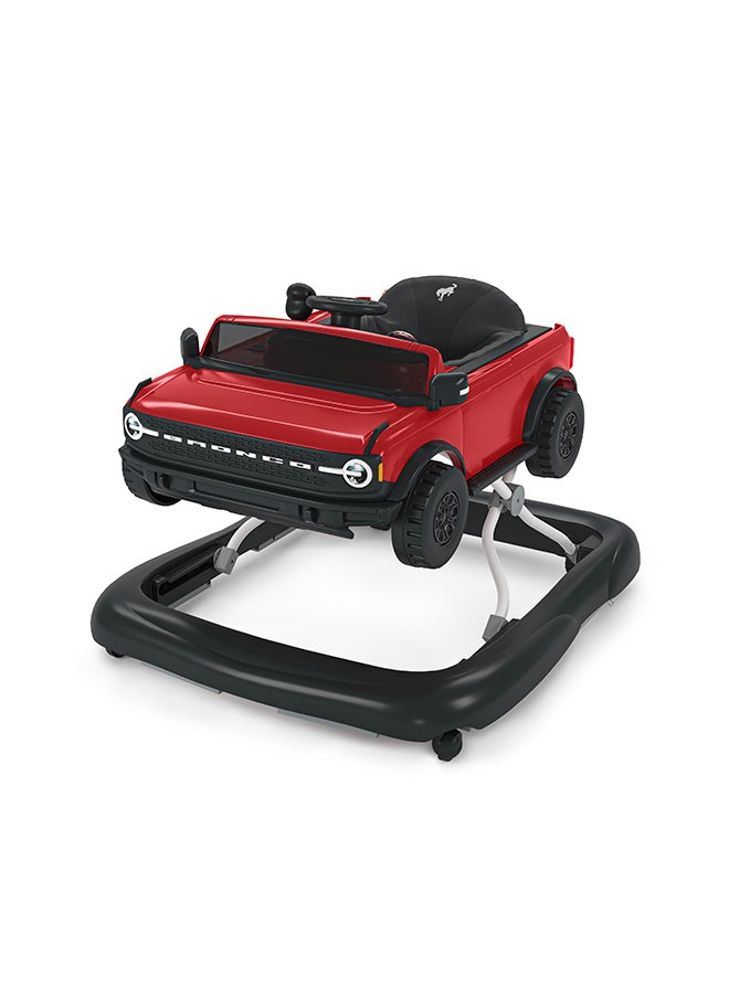 Bright Starts - Ford Bronco Ways to Play 4-in-1 Baby Activity Push Walker - Race Red - Image 1