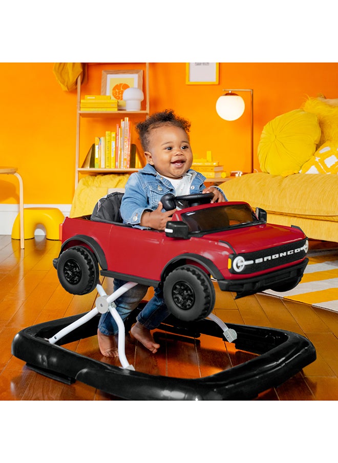 Bright Starts - Ford Bronco Ways to Play 4-in-1 Baby Activity Push Walker - Race Red - Image 1
