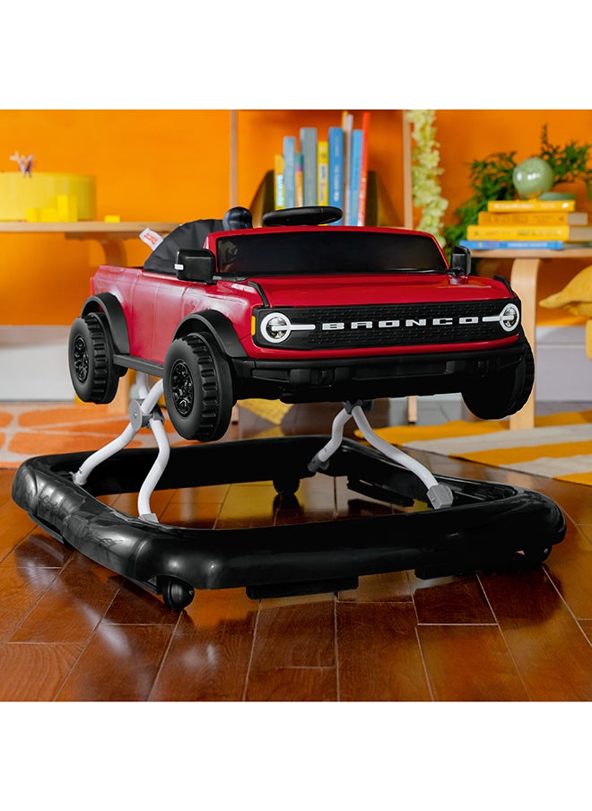 Bright Starts - Ford Bronco Ways to Play 4-in-1 Baby Activity Push Walker - Race Red - Image 1