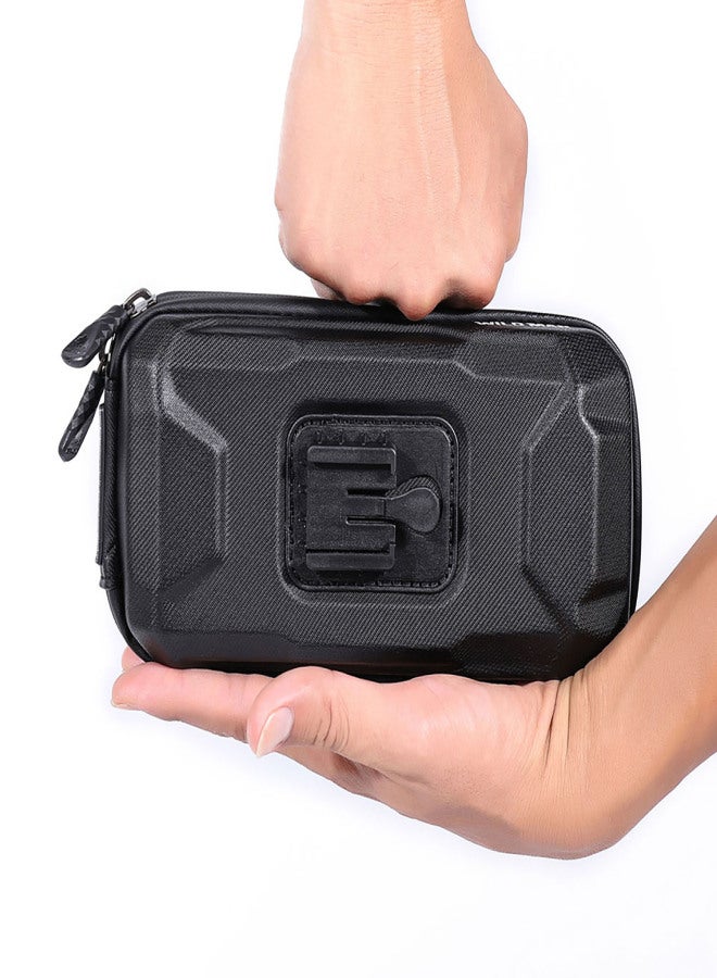 WILD MAN Bike Phone Bag Bicycle Handlebar Bag Front Frame Bag EVA Waterproof Cycling Storage Bag 0.6L with Touchscreen for Mountain Bike Road Bike - Image 2