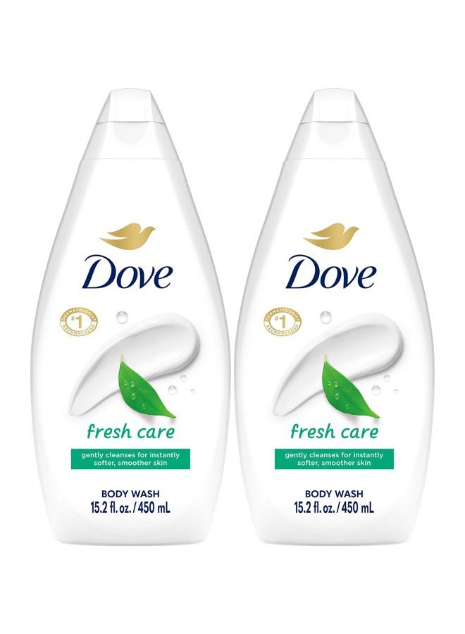 Dove go fresh Refreshing Body Wash Revitalizes and Refreshes Skin Cuber and Green Tea Effectively Washes Away Bacteria While Nourishing Your Skin 12 oz - Image 1