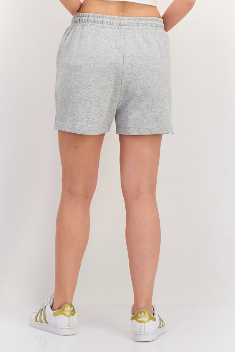 ESPRIT Women Embroidered Logo Basic Shorts, Grey - Image 3