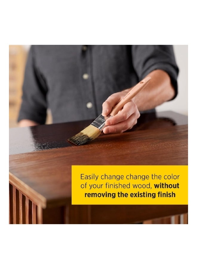 منواكس مينواكس بولي شيدز دهان وورنيش بخطوة واحدة صبغة خشب بولي يوريثين ساتان إسبريسو 1 كوارت، 613970444 - Image 4