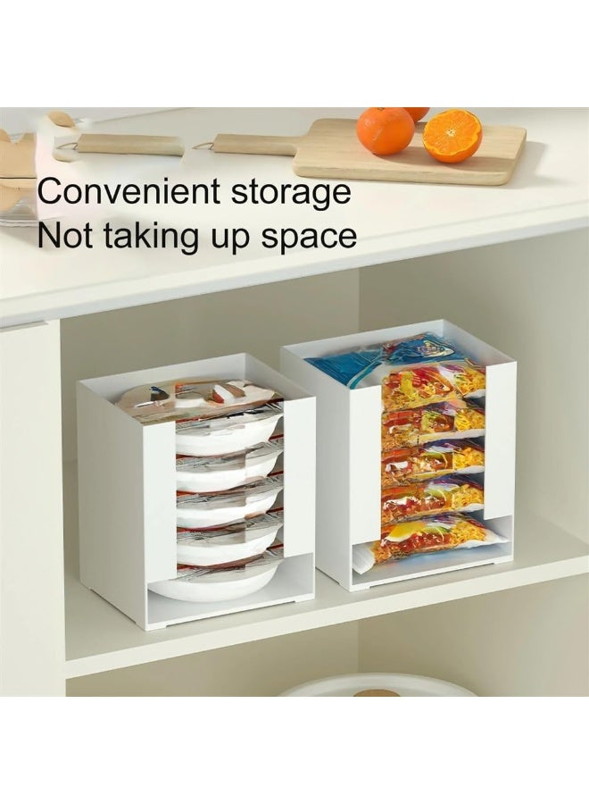 Kitchen Storage Containers, Multi-Function Instant Noodle Organizer Box, White Plastic, Ideal for Pantry Organization - Image 3