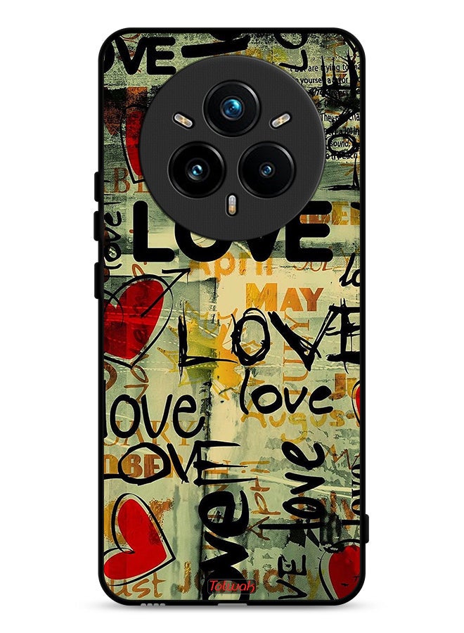 Tolwak Realme 14 Pro 5G Protective Case Cover Love Tags