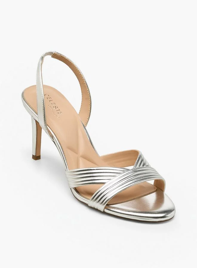 Celeste SILVER Sm-Ladiessandalsheel Sandalsheel Sandals for Women | Best Price UAE