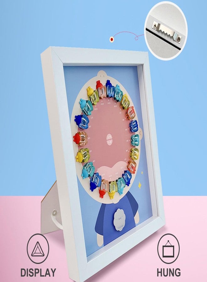 Toosunny Tooth Keepsake Box, Tooth Fairy Box Dropped Tooth Keepsake Cute Lost Tooth Holder Toddler Teeth Case, Baby Teeth Storage for Boys and Girls (Blue) - Image 2