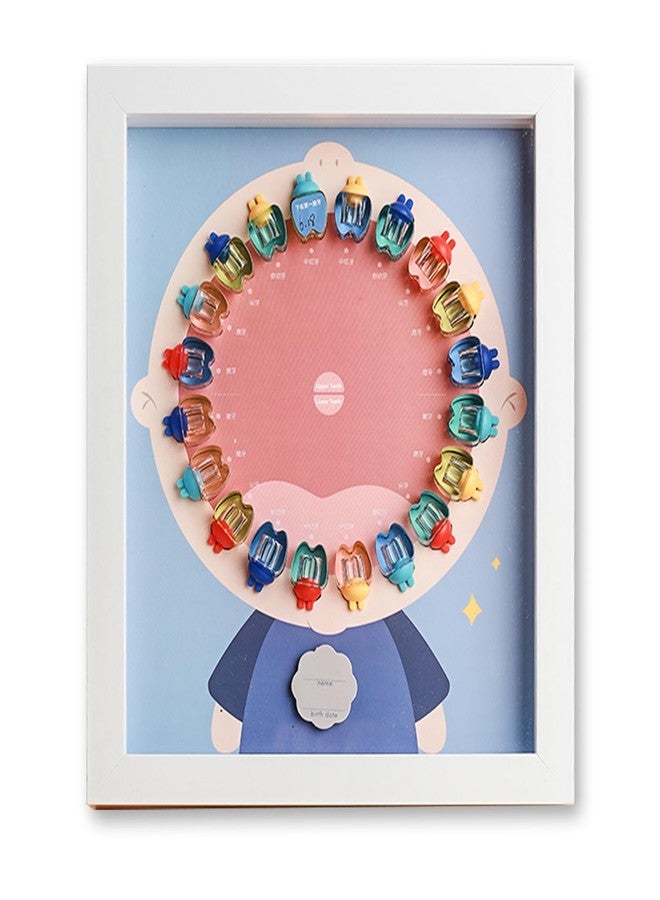 Toosunny Tooth Keepsake Box, Tooth Fairy Box Dropped Tooth Keepsake Cute Lost Tooth Holder Toddler Teeth Case, Baby Teeth Storage for Boys and Girls (Blue) - Image 1