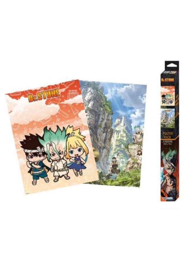 Abysse DR STONE - Set 2 Chibi Posters - Artworks (52x38) x4
