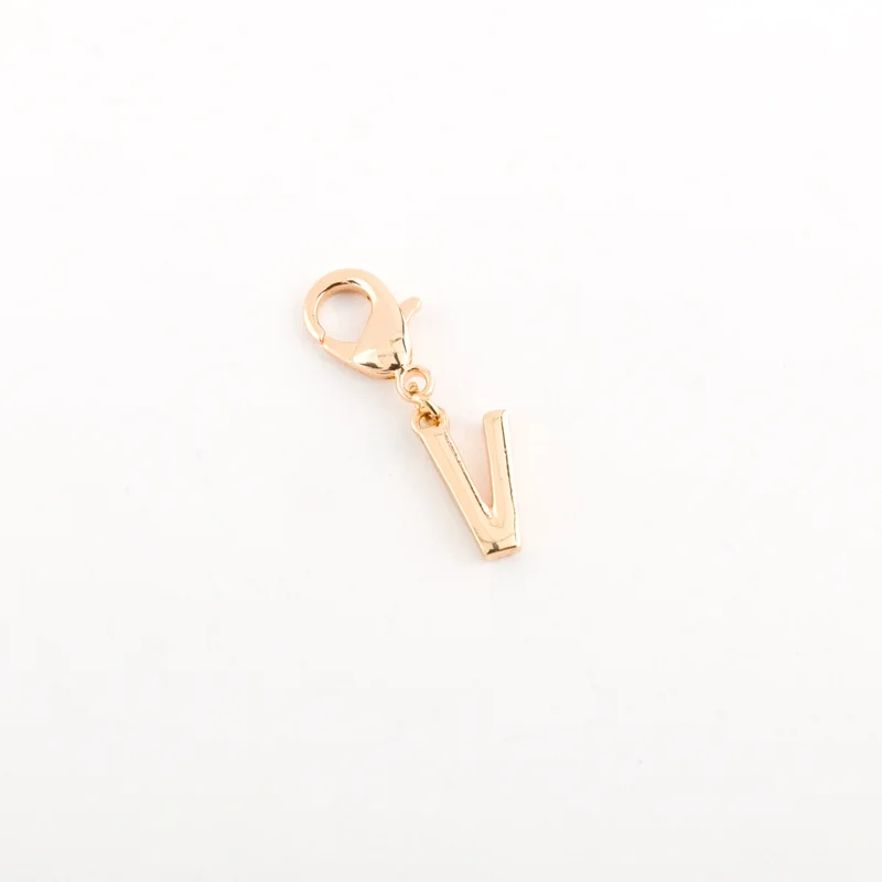 CARPISA Women's Keyring Letter Charms Light Gold