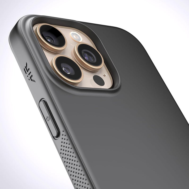 Rebel Air Case for iPhone 16 Pro Max [Air² Series] Strong MagSafe Compatible, Grippy Sides, Slim & Lightweight TPU Cover, Protective Corners, Raised Lens Ring, 6.9 Inch Phone 2024 (Black) - Image 5