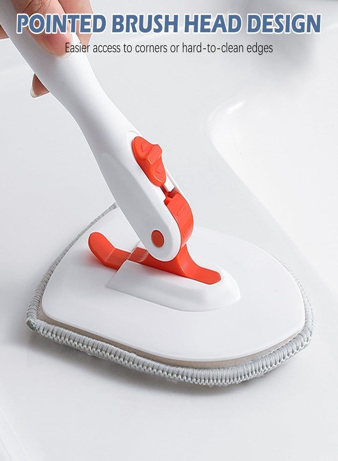 SetSail Scouring Pads Microfiber Cloth Refill 4 Pack, for SetSail Tile and Bathtub Scrubber Brush Heavy Duty Scrubbing Sponge Scratch Free Reusable for Cleaning Bathroom Kitchen Walls Tub Tiles Sink - Image 5