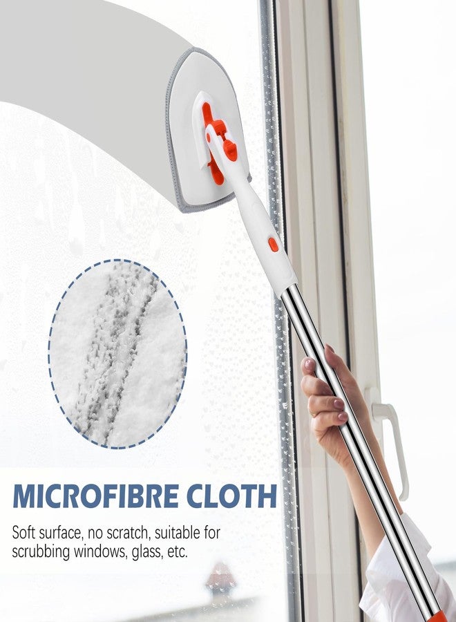 SetSail Scouring Pads Microfiber Cloth Refill 4 Pack, for SetSail Tile and Bathtub Scrubber Brush Heavy Duty Scrubbing Sponge Scratch Free Reusable for Cleaning Bathroom Kitchen Walls Tub Tiles Sink - Image 3