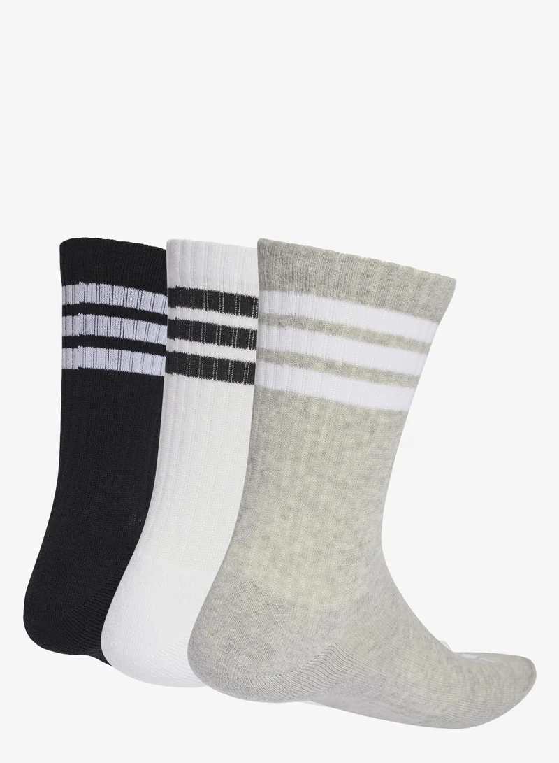 Adidas 3-STRIPES CUSHIONED SPORTSWEAR CREW SOCKS 3 PAIR PACK