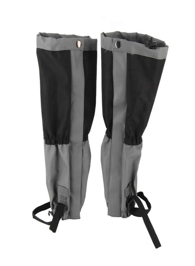 1 Pair Outdoor Waterproof Sports Climbing Hiking Legging Gaiters Shoe Boots Cover Black - Image 1