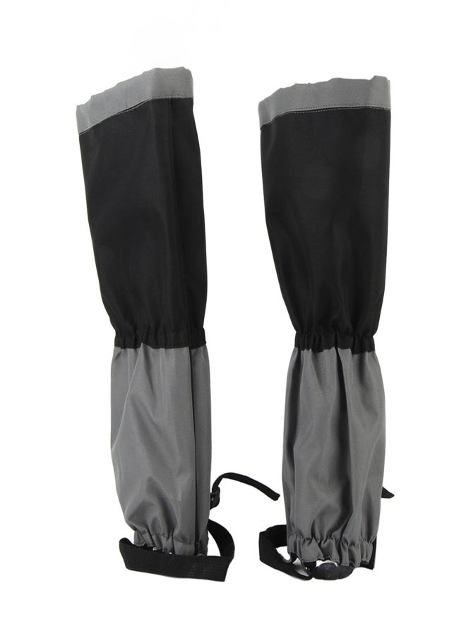 1 Pair Outdoor Waterproof Sports Climbing Hiking Legging Gaiters Shoe Boots Cover Black - Image 2
