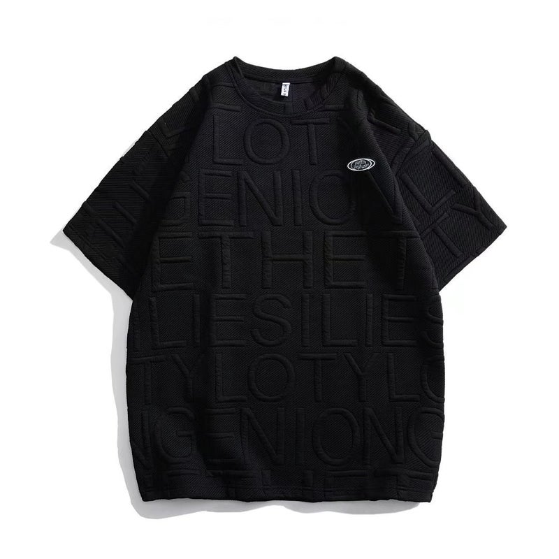 Mens Casual Summer Cool Outfit Set Black Top 