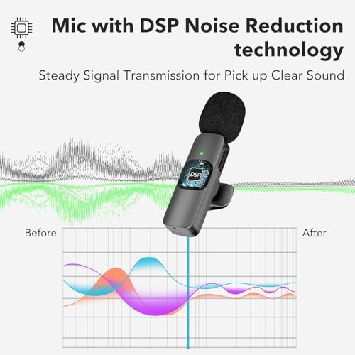 KINGSTER® K9 Dual Wireless Lavalier Microphone for Android & iPhone | Clip-On 3-in-1 Wireless Mic (USB-C & Lightning) | Noise Reduction | Plug & Play | for YouTube, Vlogging, Reels & Interviews - Image 3