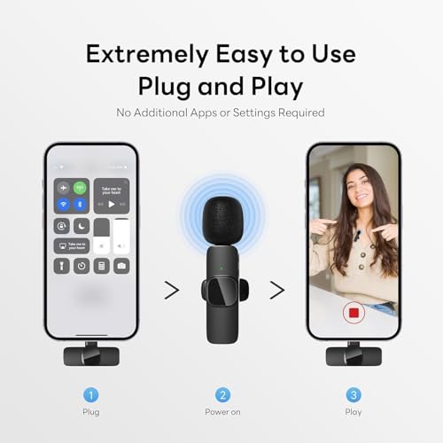 KINGSTER® K9 Dual Wireless Lavalier Microphone for Android & iPhone | Clip-On 3-in-1 Wireless Mic (USB-C & Lightning) | Noise Reduction | Plug & Play | for YouTube, Vlogging, Reels & Interviews - Image 5