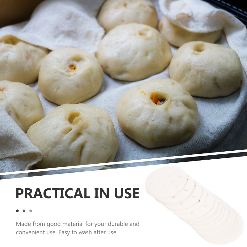 400Pcs Paper Steamer Liners Kitchen Steamer Paper Anti-skid Steamer Liner Steamer Paper Mat - Image 3