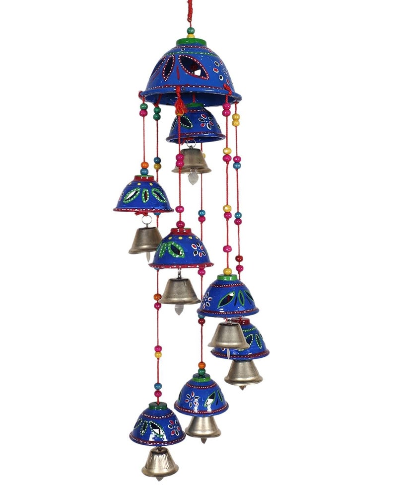 Generic Jefa Handcrafted Decorative Hanging Wind Chime for Outdoor Indoor Blue  - Image 1