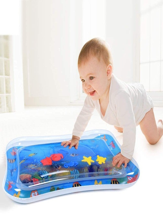AG E-Com Baby Kids Water Play Mat Toys Inflatable Tummy Time Leakproof Water Play Mat, Fun Activity Play Center Indoor and Outdoor Water Play Mat for Baby - Image 3
