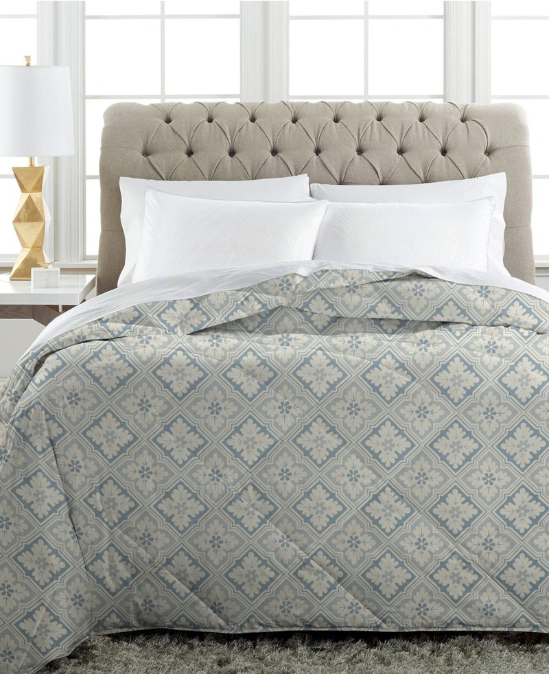 VAS COLLECTIONS BBS Home Summer AC Blanket Double Bed/Comforter/Duvet, 1 Fusion Reversible Double Comforter |220 GSM|Floral White and Grey|220 cm X 240 cm - Image 5