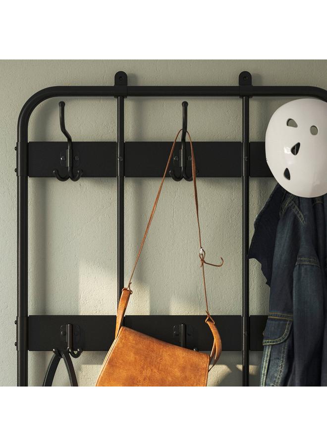 Green Tiger Coat Rack And Bench W Shoe Storage, Black, 190X35X79 Cm - Image 3