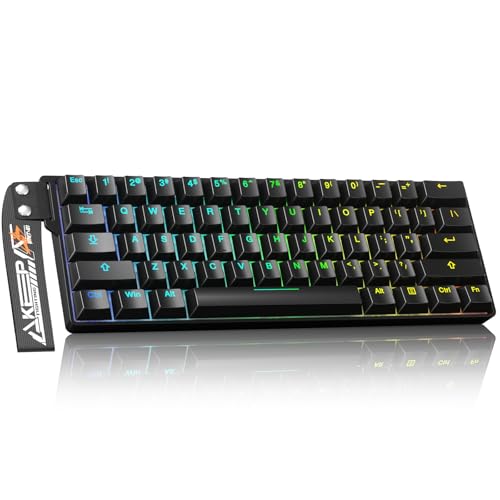 DAREU EK60 HE Rapid Trigger Gaming Keyboard Wired, 0.01mm RT Accuracy Adjustable, Hall Effect Magnetic Switch Hot Swappable, SOCD, 8000Hz Polling, RGB Backlit, 60% Compact Design for Laptop/PC - Image 1