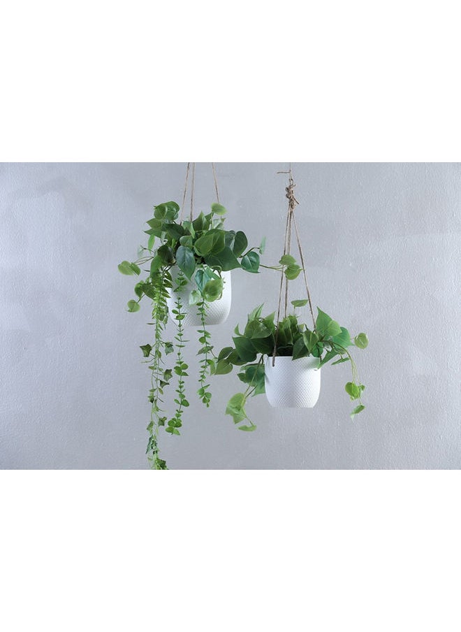 Pan Home - Mystiga Hanging Planter White 12cm - Image 1
