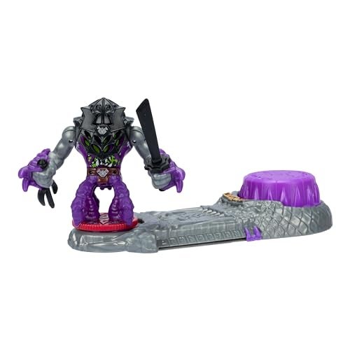 AKEDO Legends of Akedo Ninja Bosses, Web Weaver, 3" Tall Battling Action Figure with 360˚ Blade Defense & Attack Spin Action, Double Defense Armor That Pops Off When Struck, 4 Ninja Bosses to Collect - Image 1