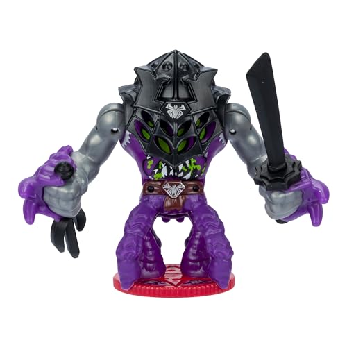 AKEDO Legends of Akedo Ninja Bosses, Web Weaver, 3" Tall Battling Action Figure with 360˚ Blade Defense & Attack Spin Action, Double Defense Armor That Pops Off When Struck, 4 Ninja Bosses to Collect - Image 4