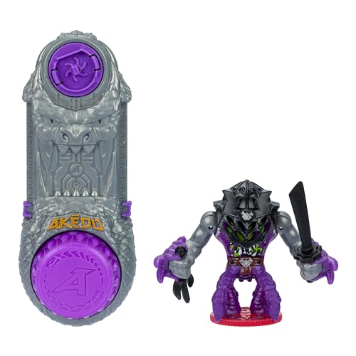 AKEDO Legends of Akedo Ninja Bosses, Web Weaver, 3" Tall Battling Action Figure with 360˚ Blade Defense & Attack Spin Action, Double Defense Armor That Pops Off When Struck, 4 Ninja Bosses to Collect - Image 3