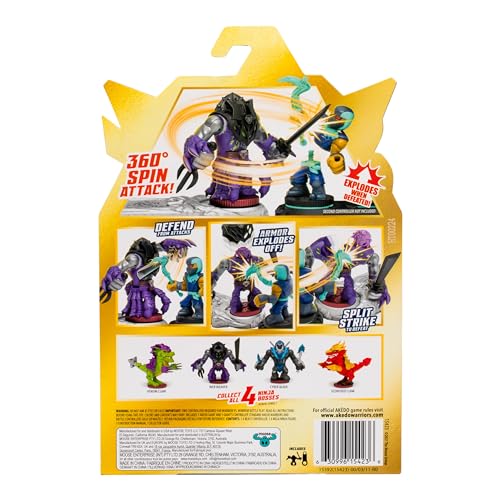 AKEDO Legends of Akedo Ninja Bosses, Web Weaver, 3" Tall Battling Action Figure with 360˚ Blade Defense & Attack Spin Action, Double Defense Armor That Pops Off When Struck, 4 Ninja Bosses to Collect - Image 5