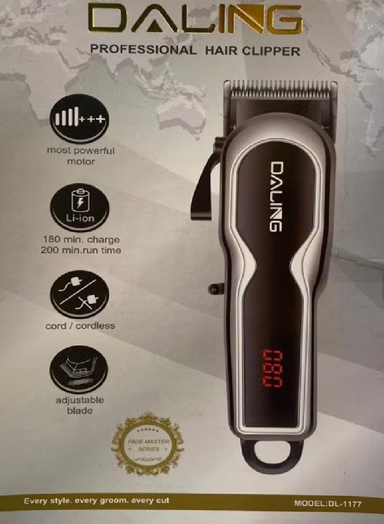 دالينغ ماكينة حلاقة شعر احترافية بشاشة رقمية.DL-1177 - Image 2