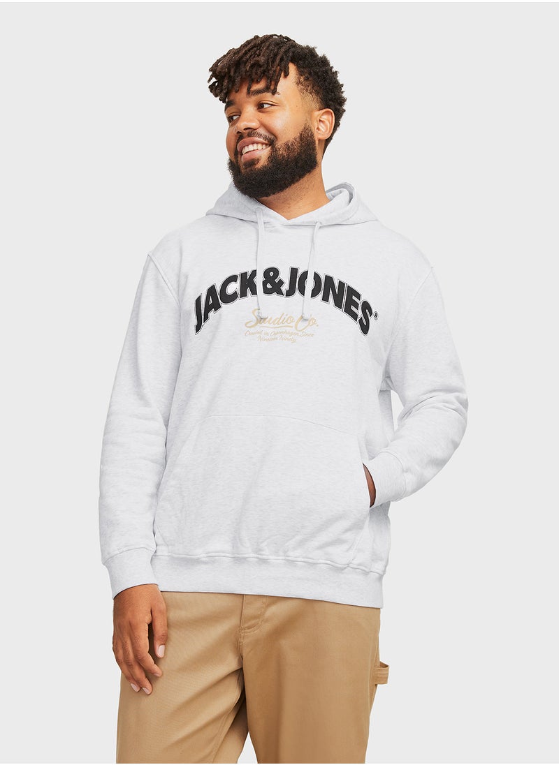 JACK & JONES Plus Size Logo Hoodie  - Image 1