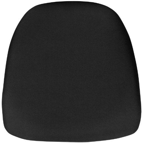Flash Furniture وسادة كرسي شيفاري لويس من فلاش فيurniture، قماش أسود صلب - Image 4