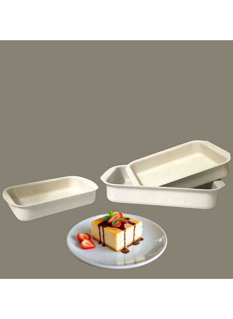 Rema Rectangular oven tray set of 3 granite sizes 25 + 30 + 35  - Image 1