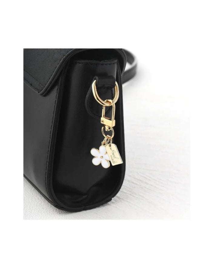 3 Pack Flower Keychains for Women Flower Handbag Charms Enameled Keychain, Cute Accessories for Girl's Backpack, Car Key, Handbag, Purse - Image 4