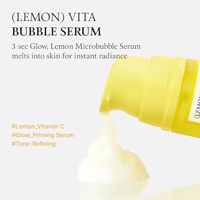 FULLY Lemon Vita Bubble Facial Serum, 69% Organic Jeju Lemon Water & Vitamin C, Instant Glow & Hydration, Niacinamide + Glutathione for Radiance & Tone Refining, Vegan Korean Skincare, 3.21 fl.oz - Image 2