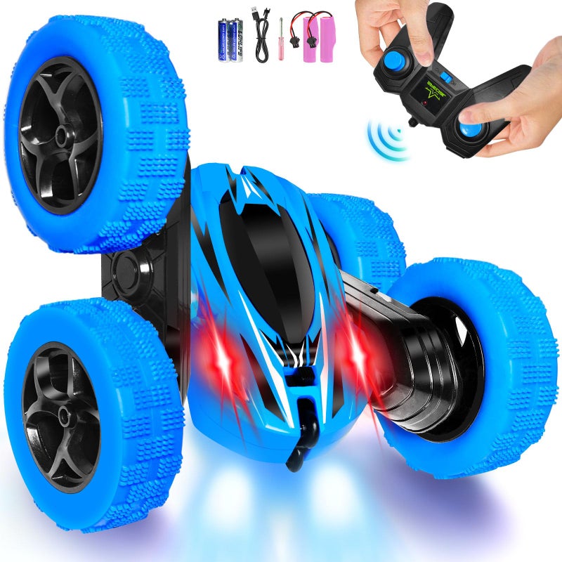 FREE TO FLY Remote Control Car Boys Toys 360 Flip Rc Cars 24Ghz DoubleSided Rotating Stunt Car 6 7 8 9 10 11 12 Year Old Kids Girls Outdoor Indoor - Image 2