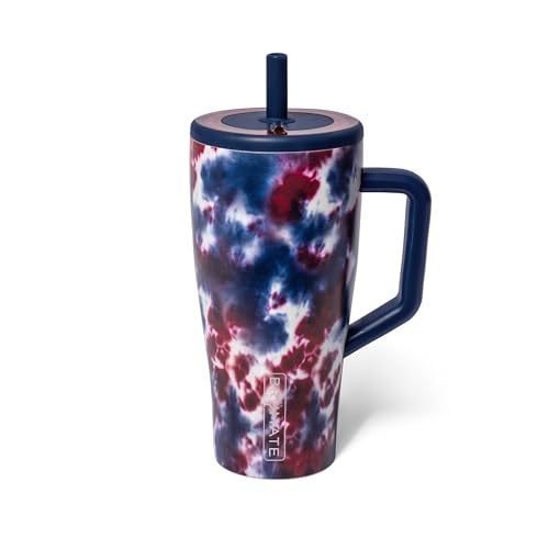 BrÃ¼Mate BrMate Era 30 oz Tumbler with Handle and Straw 100 Leakproof Insulated Tumbler with Lid and Flexible SoftSip Straw Made of Stainless Steel Cup Holder Friendly Base 30oz Star Burst - Image 1