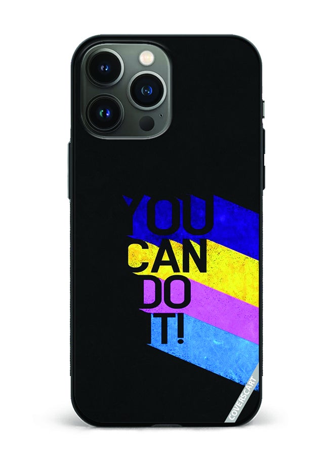 COVERSCART Protective Case Cover For Apple iPhone 14 Pro Max You Can Do It Design Black