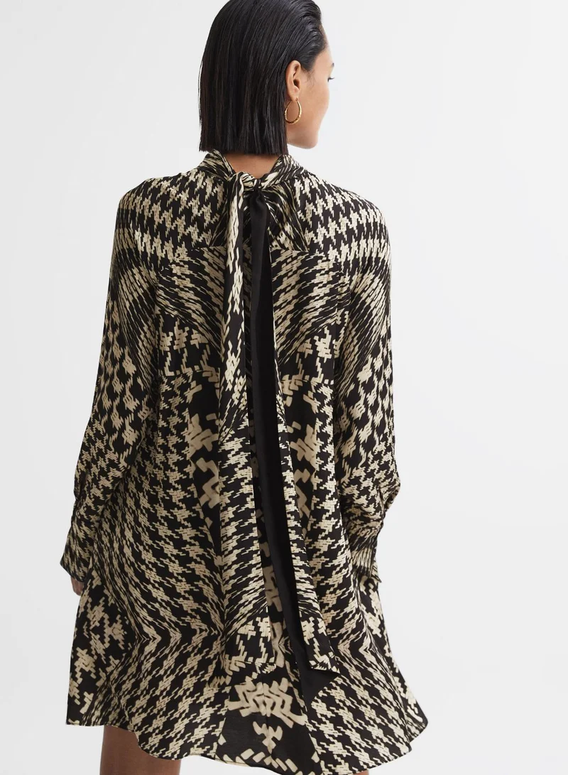 REISS Abstract Print Dress