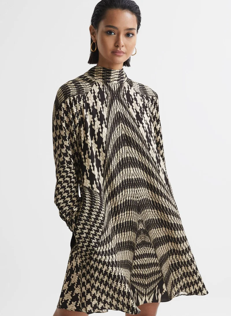 REISS Abstract Print Dress