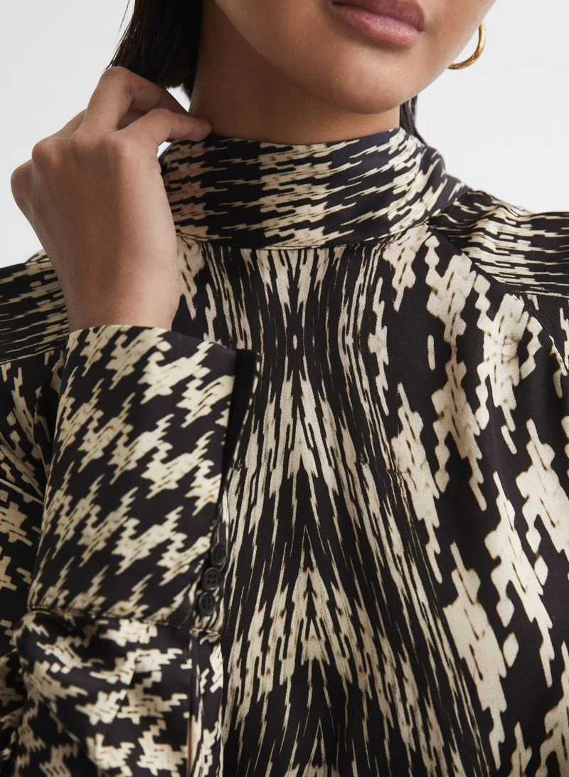 REISS Abstract Print Dress